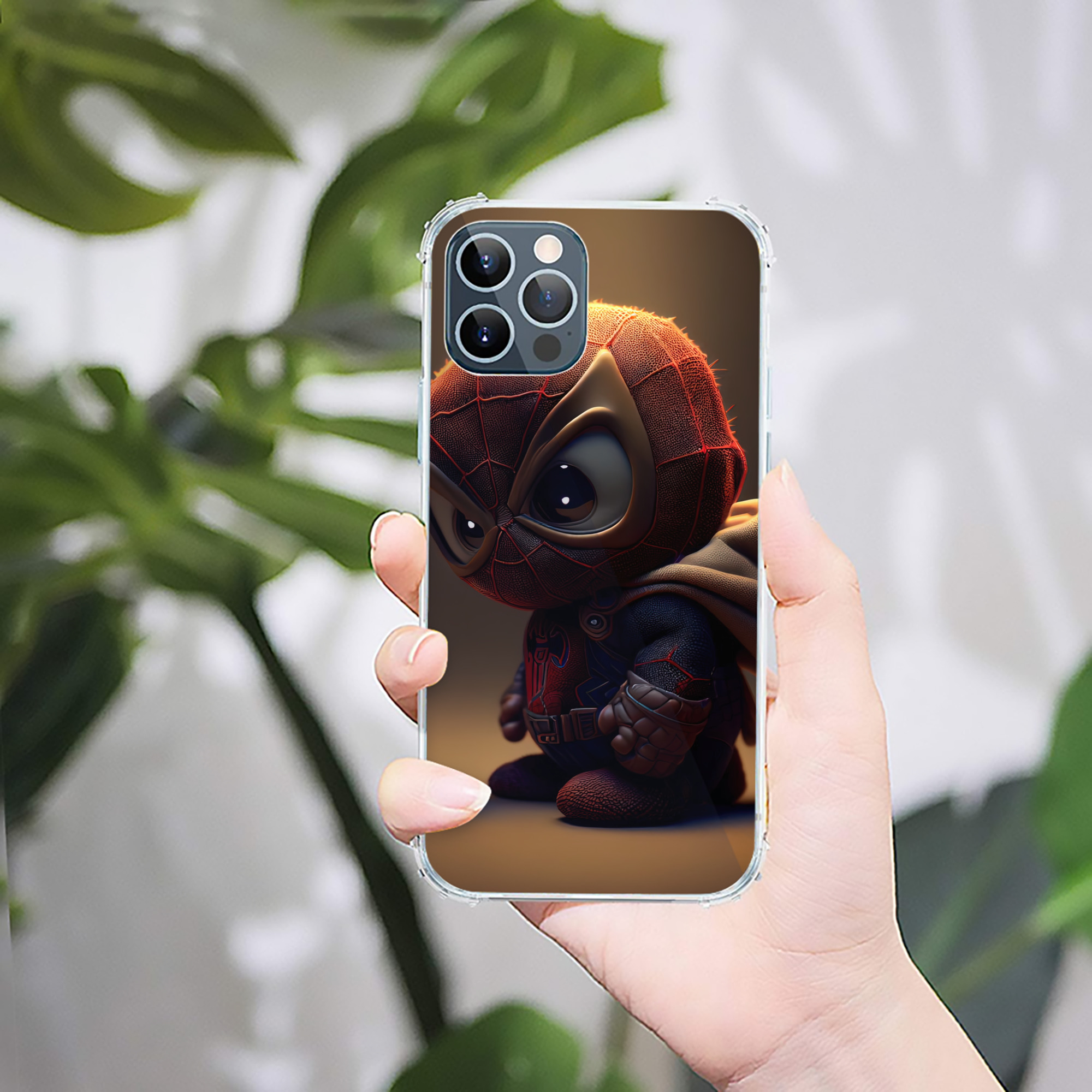 （画像用） Spider Man スパイダーマン 【iPhone 12シリーズ対応】透明スマホケース（クリアソフトケース）